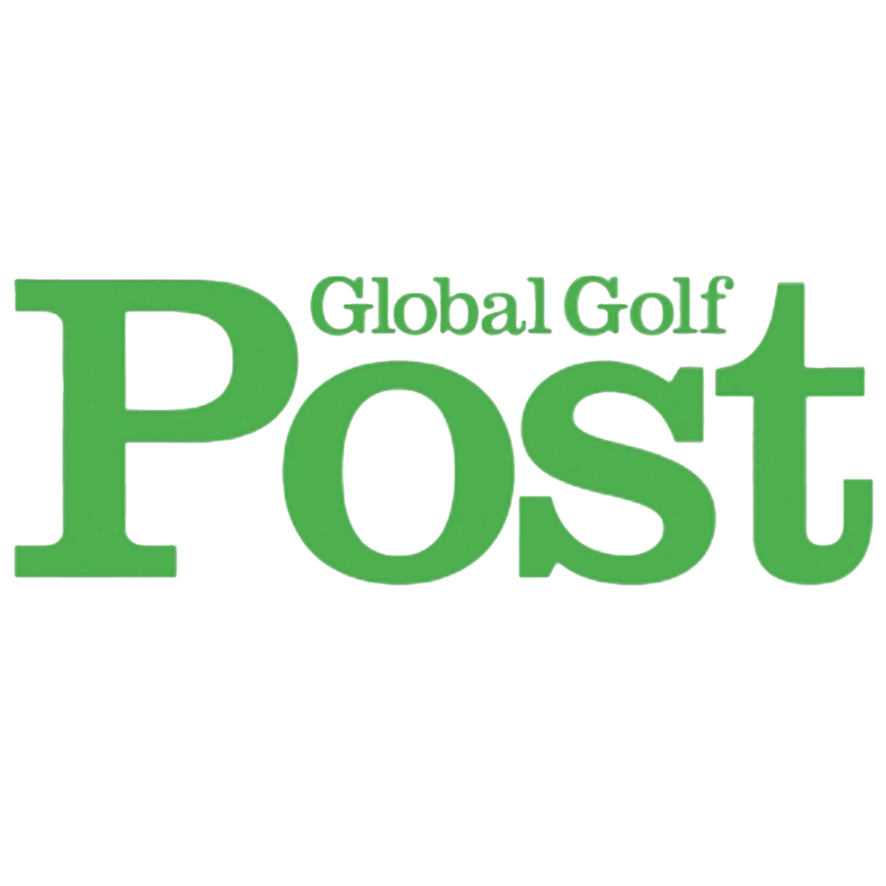 Global Golf Post logo in green lettering on white.