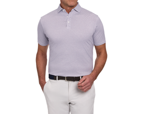 The Perkins Shirt: Heathered Sonoma & White