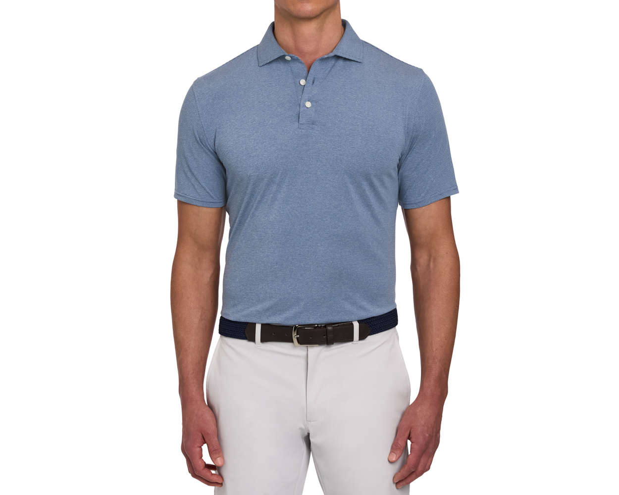 The Holland Shirt: Heathered Pacific Blue