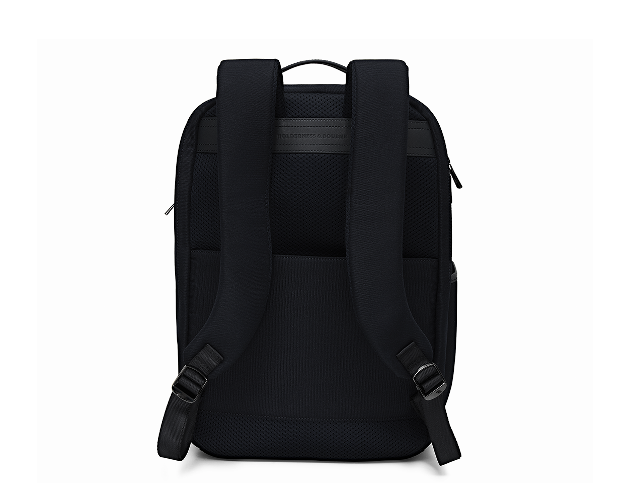 The Broughton Backpack: Black - Black Embroidery