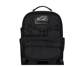 The Broughton Backpack: Black - Black Embroidery