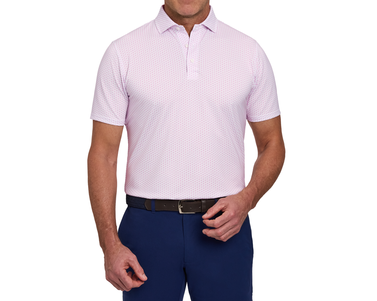 The Lafayette Shirt: White & Faded Mauve