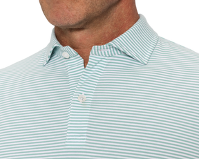 The Herron Shirt: Cascade Green & White