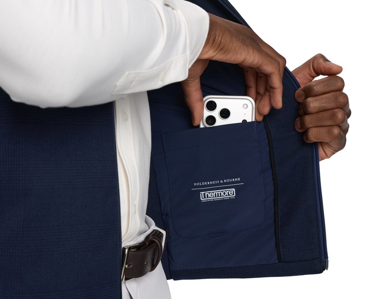 The Sterling Vest: Heathered Dark Navy
