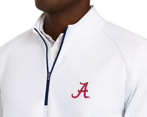 University of Alabama Rodgers Quarter-Zip: White