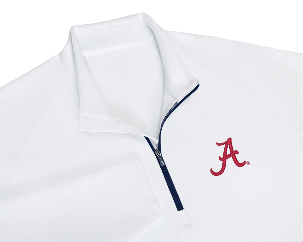 University of Alabama Rodgers Quarter-Zip: White