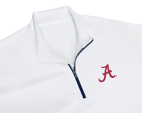 University of Alabama Rodgers Quarter-Zip: White