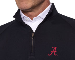 University of Alabama Westland Quarter-Zip: Black