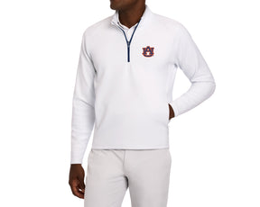 Auburn University Rodgers Quarter-ZIp: White