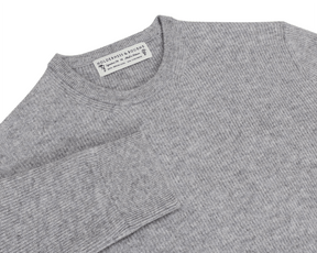 The Barrett Crewneck Sweater: Heathered Gray