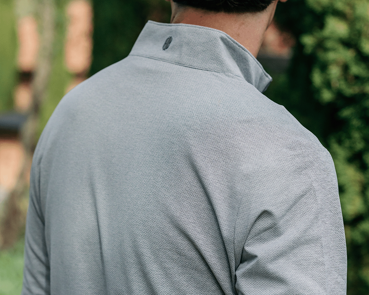 The Bell Quarter-Zip: Heathered California Spruce