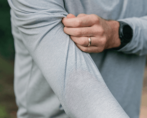 The Bell Quarter-Zip: Heathered California Spruce