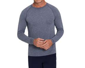 The Carr T-Shirt: Heathered Navy