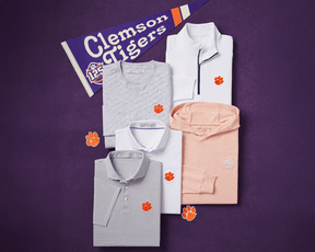 Clemson University Rodgers Quarter-Zip: White