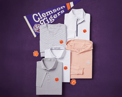 Clemson University Ward Crewneck Sweater: Heathered Gray
