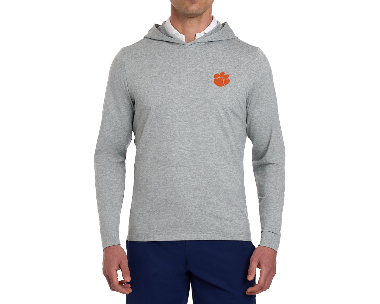 Clemson University Stowe Hoodie: Heathered Gray