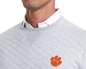 Clemson University Ward Crewneck Sweater: Heathered Gray