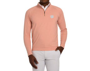 Clemson University Westland Quarter-Zip: Heathered Nectarine