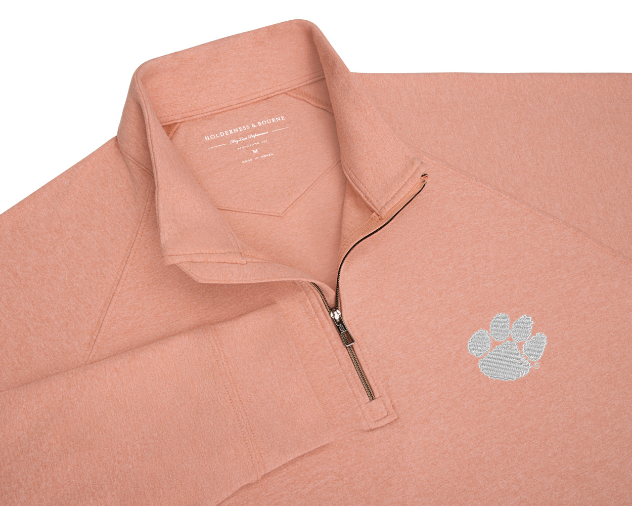 Clemson University Westland Quarter-Zip: Heathered Nectarine