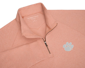 Clemson University Westland Quarter-Zip: Heathered Nectarine