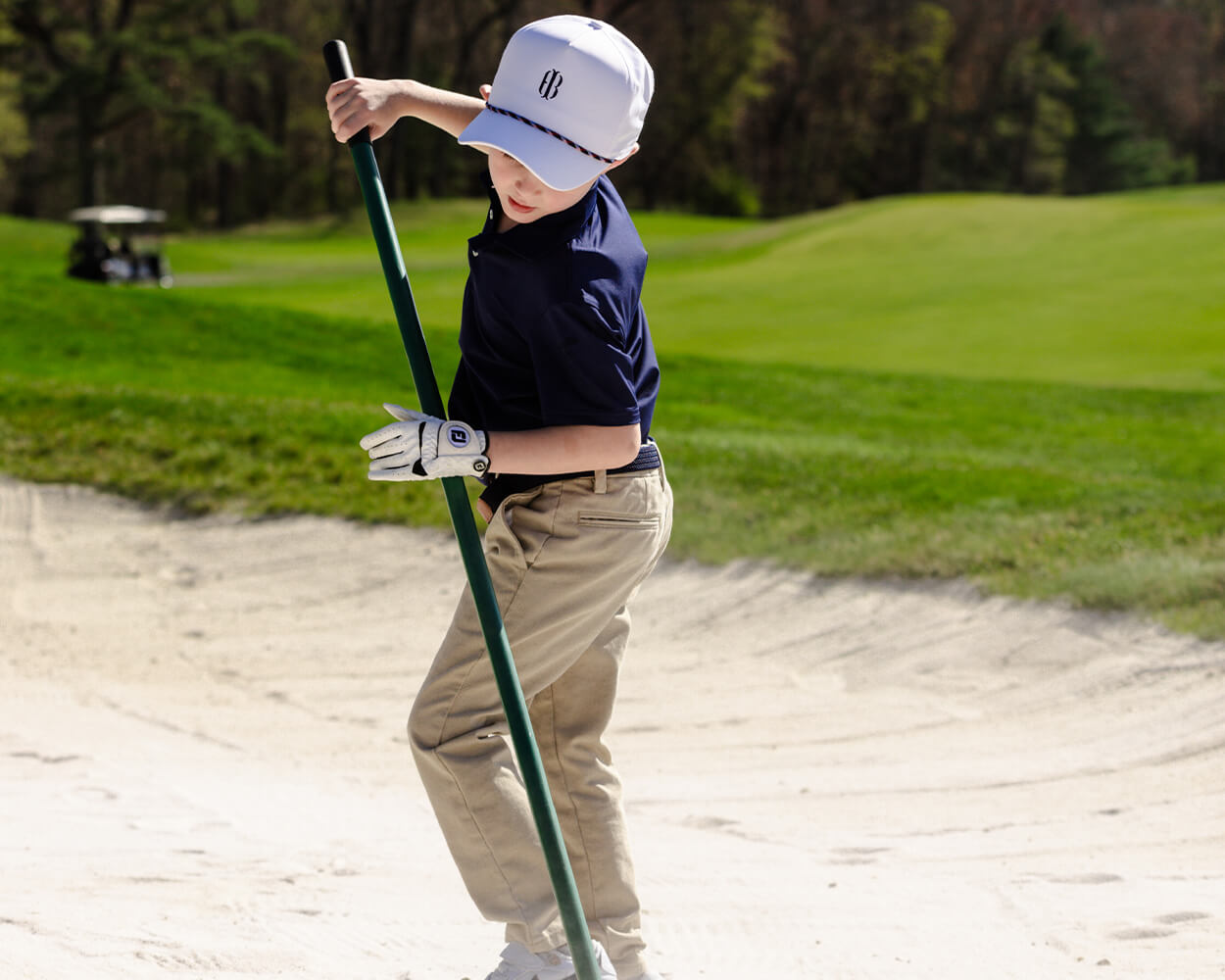 Holderness & Bourne The Anderson Boys' Navy Polo Shirt