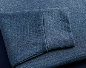The Ellison Hoodie: Heathered Pacific Blue