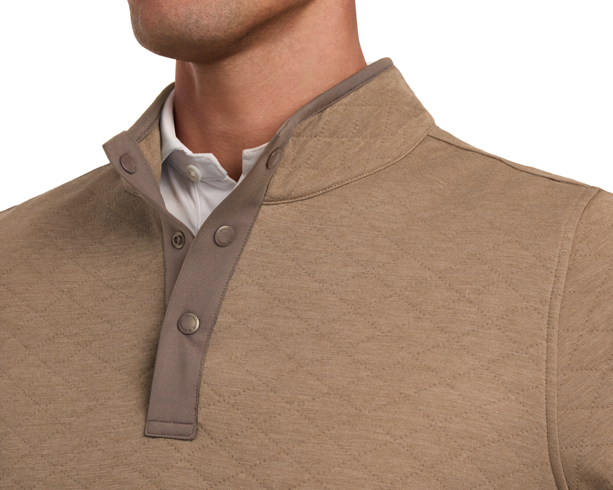 Holderness & Bourne Brown Half Snap Pullover