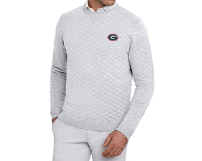 University of Georgia Ward Crewneck: Heathered Gray