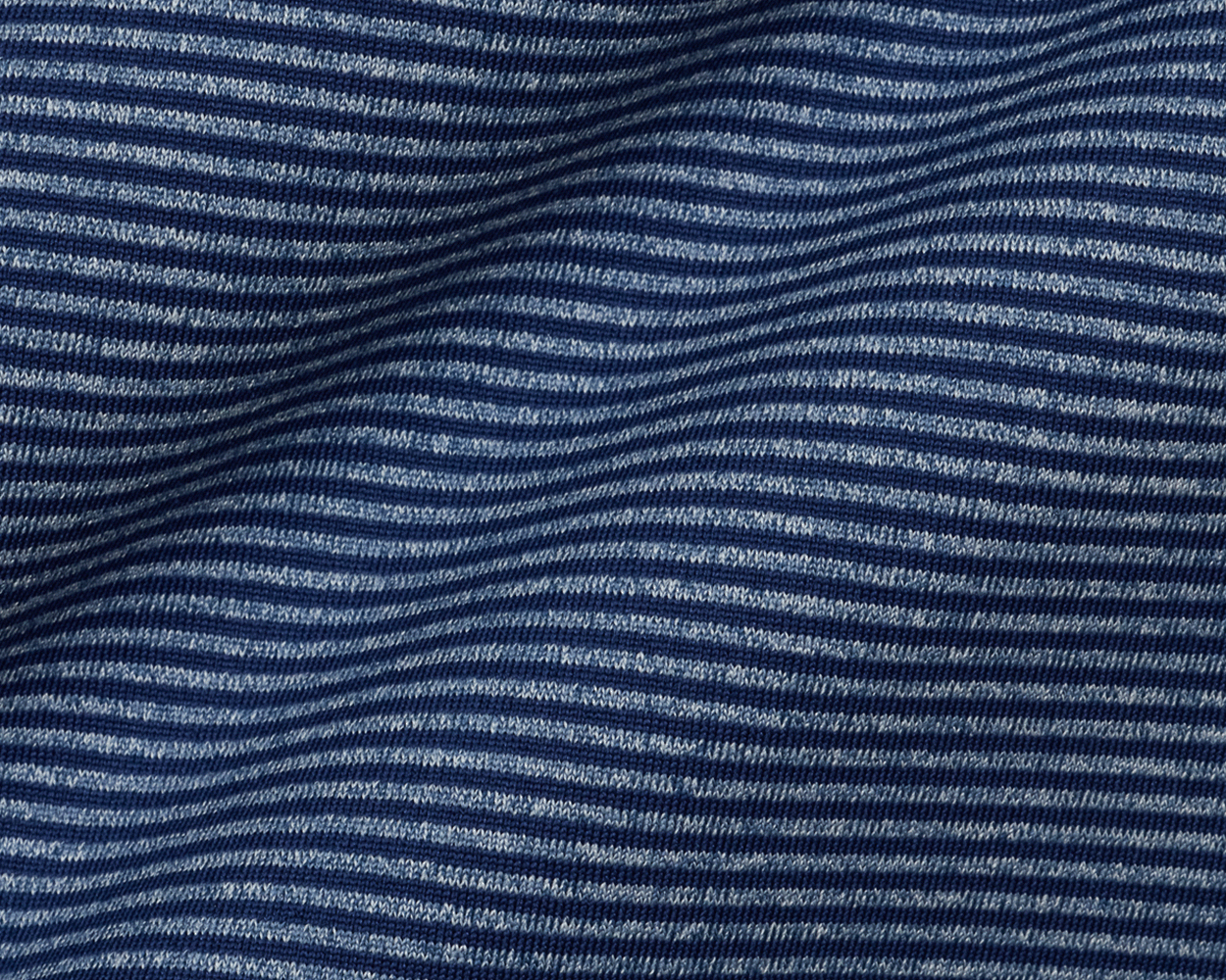 The Perkins Shirt: Navy & Heathered Pacific Blue
