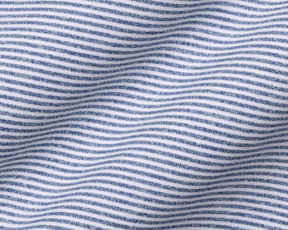 The Perkins Shirt: Heathered Pacific Blue & White