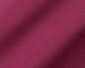 Close-up of The Macdonald Shirt: Cabernet, showcasing its textured piqué mesh fabric, structured spread collar, and contrast collar band piping for a stylish, breathable design.