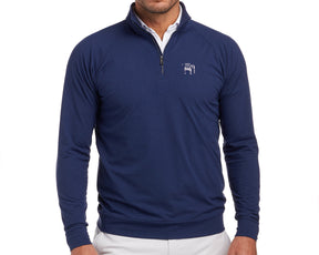 Holderness & Bourne Yale Navy Blue Quarter Zip