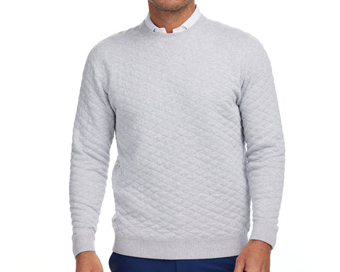 Holderness & Bourne Men’s Gray Pullover Sweater front view wear