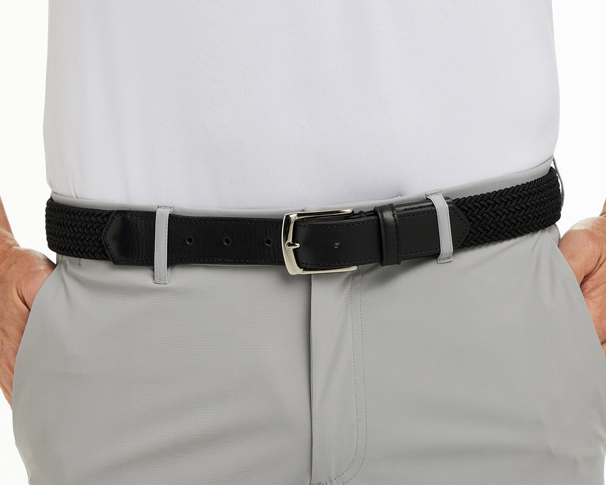 Holderness & Bourne The Fischer Men's Black Braided Belt