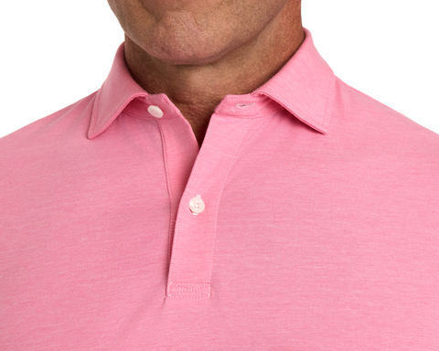 The Hatcher Shirt: Belmont & White, showcasing a structured spread collar and buttoned placket, crafted from breathable Peruvian Pima cotton for comfort and stretch.