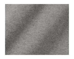 The Buckley Crewneck Sweater: Heathered Gray showcases a close-up of its soft knit texture, highlighting the luxurious 100% Scottish cashmere craftsmanship.