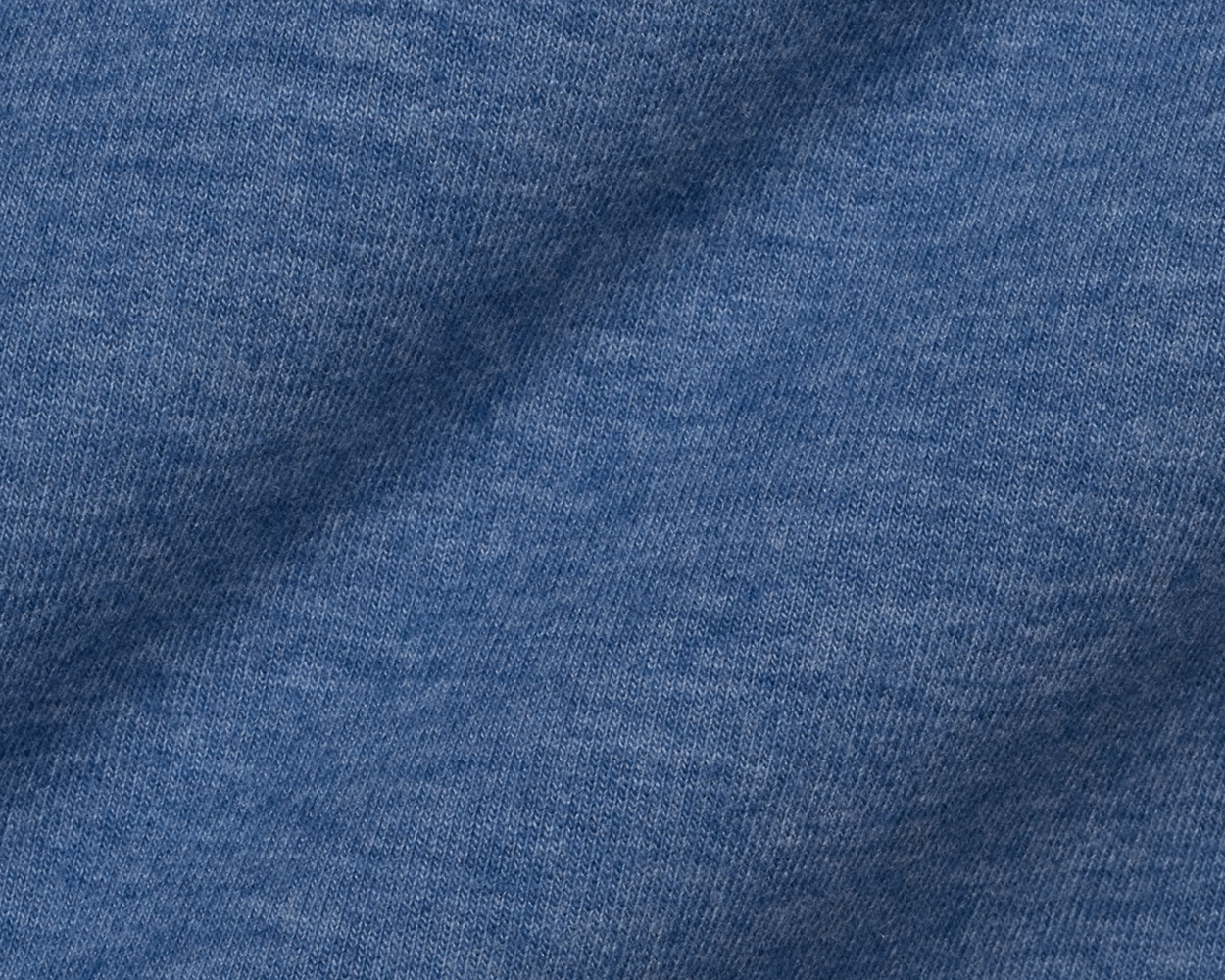 The Kennedy Crewneck: Heathered Pacific Blue