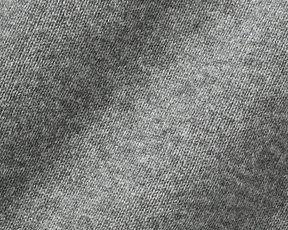 The Berwick Crewneck Sweater: Heathered Gray, close-up view showcasing its plush, three-ply Scottish cashmere knit with reinforced cuffs, highlighting premium texture and craftsmanship.