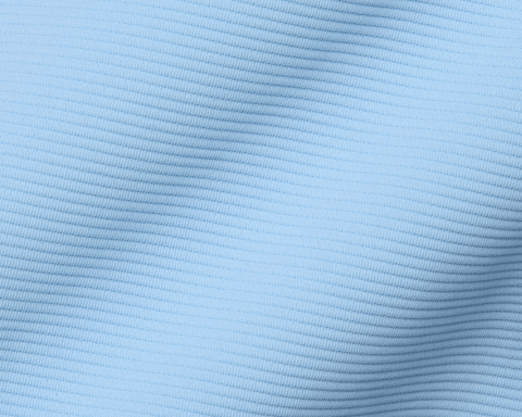 The Stuart Quarter-Zip: Vista Blue features a lightly ribbed, textured fabric with gentle folds, offering a luxurious and versatile look for modern wardrobes.