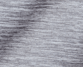 The Laidlay Crewneck: Heathered Gray, showing a macro view of its grey knitted fabric, highlighting the soft and stretchy heathered texture.