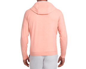 Clemson University Hamilton Hoodie: Heathered Nectarine & White