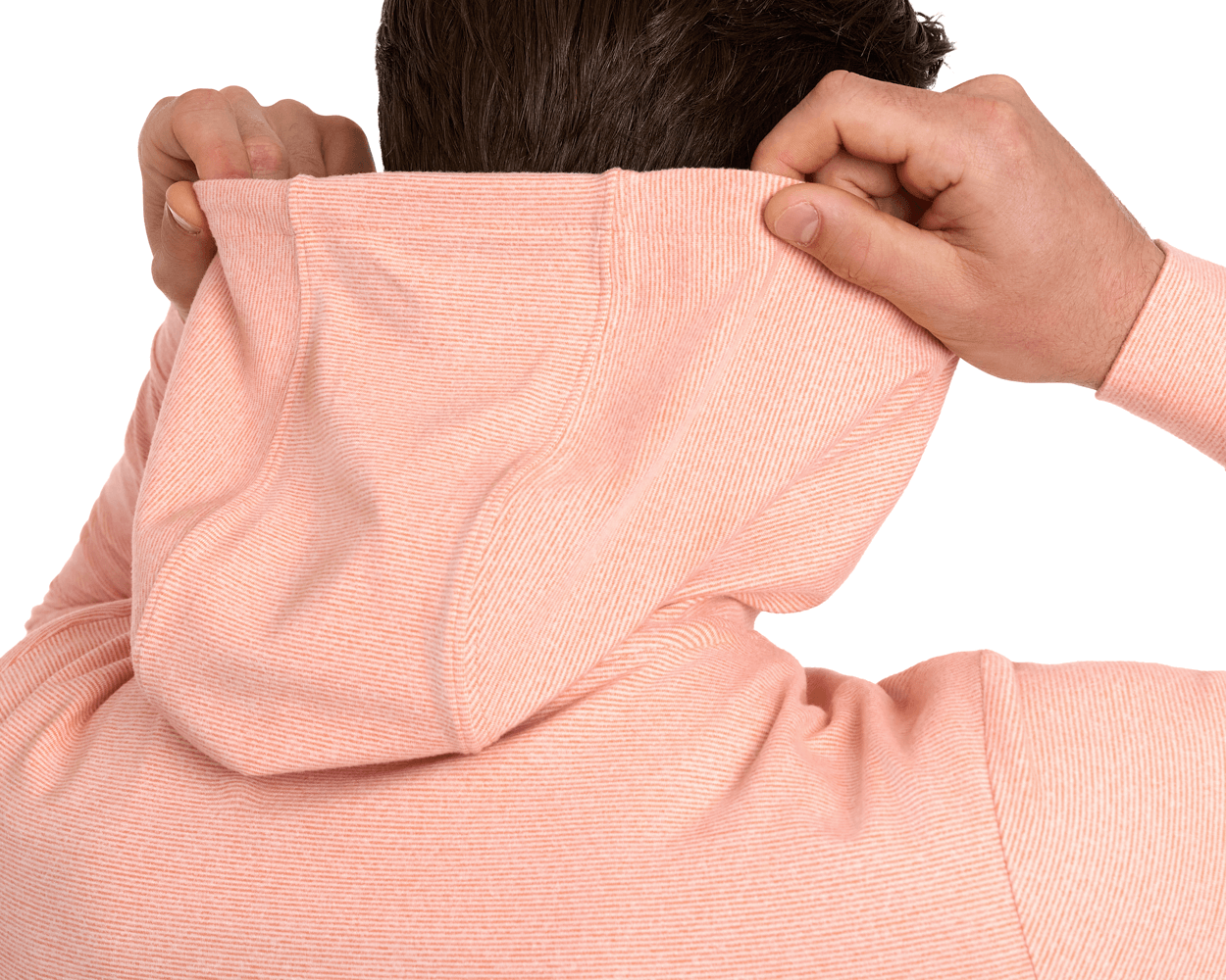 Clemson University Hamilton Hoodie: Heathered Nectarine & White