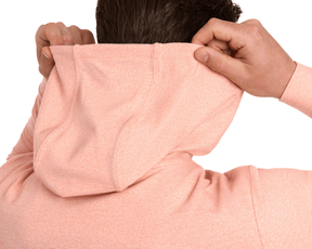 Clemson University Hamilton Hoodie: Heathered Nectarine & White