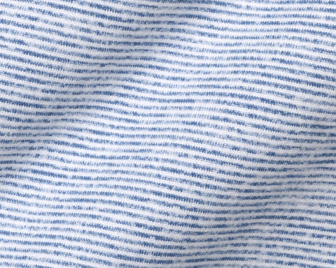 The Hamilton Boys Hoodie: Heathered Pacific Blue & White
