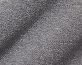 The Tilley Quarter-Zip Hoodie: Heathered Charcoal showcases fine knitted loops of a soft, midweight fabric, ideal for versatile, cool-weather wear.
