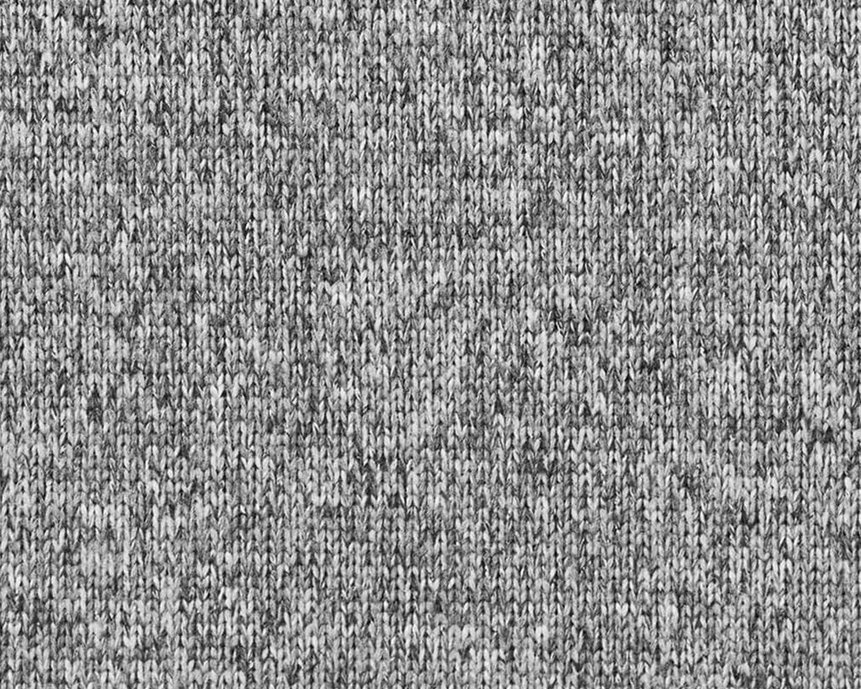 Close-up of The Ashby Jacket: Heathered Gray, showcasing its soft, knitted texture with visible yarn loops and fine pilling, highlighting its cozy, midweight fleece design.