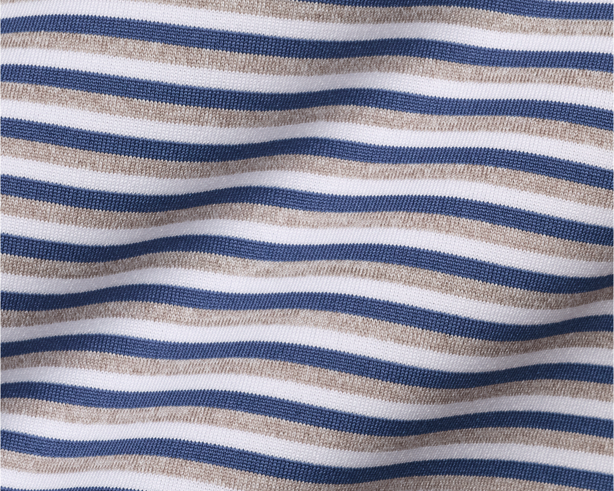The Fleming Shirt: Pacific Blue/Heathered Dune/White