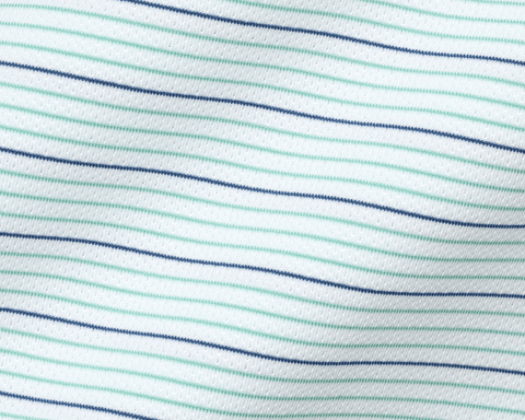 The Stanley Shirt: White/Cascade Green/Pacific Blue