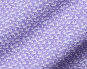 The Eaton Shirt: Tudor features a lavender knit fabric with a textured abstract wave pattern, offering moisture-wicking and UPF 30+ protection.