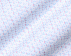 The Justice Shirt: Faded Mauve & Vista Blue